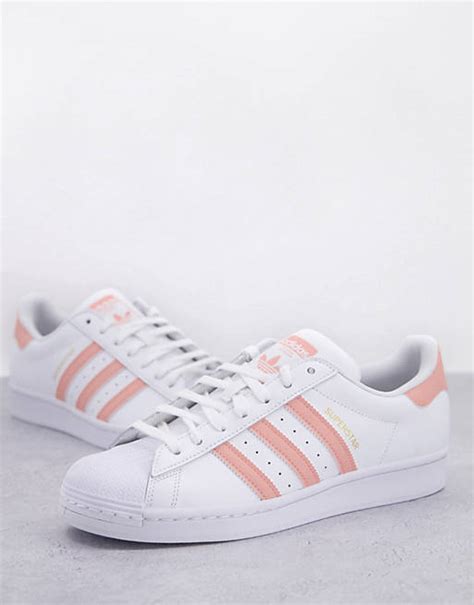 adidas superstar wit met glimmende roze neus|adidas Originals Sneakers Superstar .